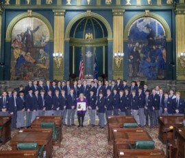 January 25, 2022 - I was honored to introduce the PIAA 1A Football State Champions Bishop Guilfoyle Catholic High School. They are a great group of young men and we are all so proud of what they accomplished this past season. 01/25