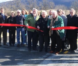 February 8, 2019 - My staff was on hand at the ribbon cutting for the new access road named Washabaugh Drive connecting Peach Orchard and Lincoln Highway. The new road infrastructure will open up the east end of the Fulton County Medical Center Campus to development. 02/08/19