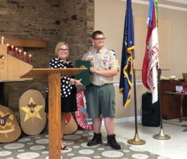 Sept 16, 2019 - Congratulations Davey Witmer of Troop 99 in Greencastle on achieving the rank of Eagle Scout. Rep. Paul Schemel is a troop volunteer and also assisted with the ceremony. 09/16/19