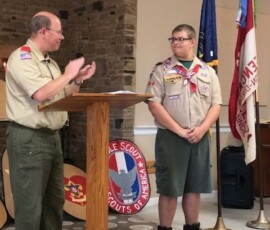 Sept 16, 2019 - Congratulations Davey Witmer of Troop 99 in Greencastle on achieving the rank of Eagle Scout. Rep. Paul Schemel is a troop volunteer and also assisted with the ceremony. 09/16/19