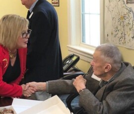 December 21, 2018 - I had the honor and the privilege to meet and present with Senator Toomey's office the Ambassador for Peace Medal to Lewis Smedley of Newville. Lewis served in the Korean War and this medal is an expression of appreciation from the Korean government to US service men and women who served in the Korean conflict. Thank you Mr. Smedley for your service and congratulations to the three other veterans who received the award. 12/21/18