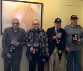 December 21, 2018 - I had the honor and the privilege to meet and present with Senator Toomey's office the Ambassador for Peace Medal to Lewis Smedley of Newville. Lewis served in the Korean War and this medal is an expression of appreciation from the Korean government to US service men and women who served in the Korean conflict. Thank you Mr. Smedley for your service and congratulations to the three other veterans who received the award. 12/21/18