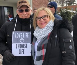 January 22, 2019 - I was at Saint Francis University today for their March for Life that has gone on for the past 6 years. A great event to show respect for human life. Pictured with me is Patrick, a Knights of Columbus member who came for the event and a group of Friars and Brothers who participated. The event began with the recitation of a Rosary and ended with Mass in the Chapel. Thank you to Fr. Malachi and SFU for your support of life! 01/22/19
