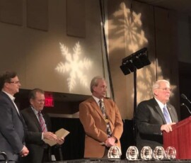 January 20, 2019 - A terrific evening friday night at UPMC Winter Splendor. Amy Mearkle hosted the evening event. Board members, Bob Montler and Rob Halbritter presented former CEO Jerry Murray with a citation to recognize his accomplishments with UPMC Altoona and Bedford. 01/20/19